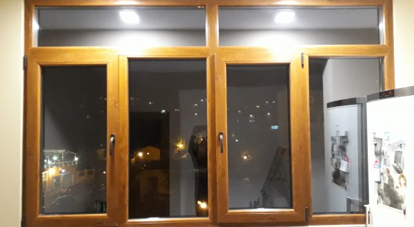 Шестkамерна KMG дограма, цвят "Златен дъб"